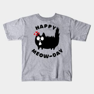 Happy Meowday Kids T-Shirt